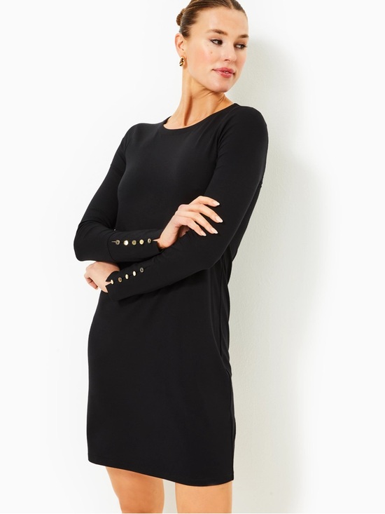 Lilly Pulitzer Dresses & Skirts - Lilly Pulitzer Ellis Black Noir UPF 50+ Dress Size Large